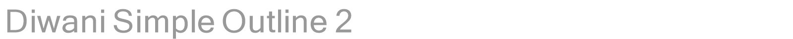 Diwani Simple Outline 2 font preview